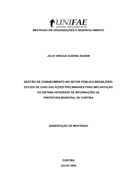 gest&atilde;o de conhecimento no setor p&uacute;blico brasileiro