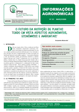 Jornal 121.p65 - International Plant Nutrition Institute