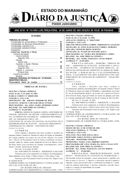 1 i&aacute;rio da justi&ccedil; estado do maranh&atilde;o