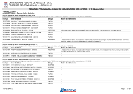 TODOS OS CURSOS - Copeve - Universidade Federal de Alagoas