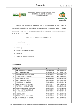 Portal da Prefeitura Municipal de Eunápolis
