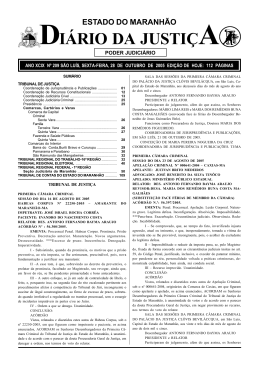diário da justiça - Portal do Poder Judiciário do Estado do Maranhão