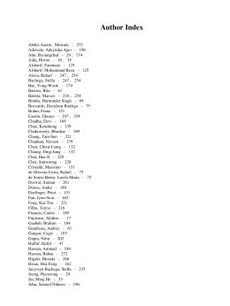 Author Index - worldcomp