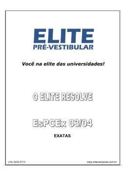 ELITE Você na elite das universidades!