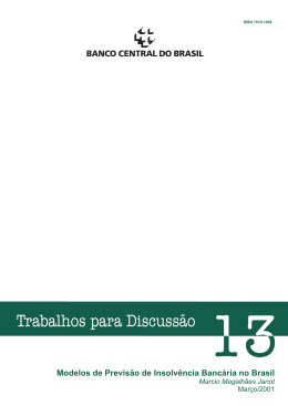 Trabalhos para Discussão - Banco Central do Brasil