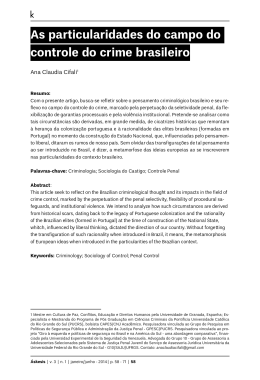 As particularidades do campo do controle do crime brasileiro