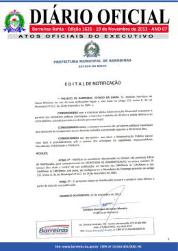 19/11/2013– Diário Oficial – Edição 1626