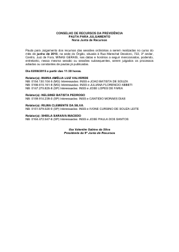 Pauta de julgamento n° 075 e 078 – 02/06/2015 E