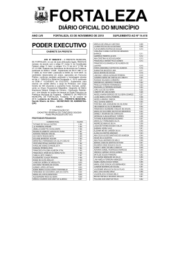 Suplemento - 03112010-14418 - Prefeitura Municipal de Fortaleza