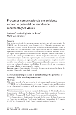 Processos comunicacionais em ambiente escolar: o