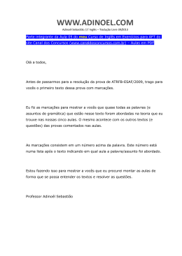 Ingl&ecirc;s - Tradu&ccedil;&atilde;o Livre No. 39/2013.