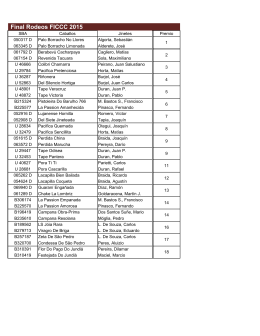 Posiciones Rodeo FICCC 2015