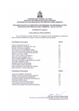 Informativo 004/2014 - Propesp
