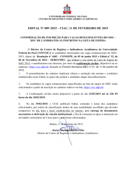 edital 010/2015 - Ciac - Universidade Federal do Pará
