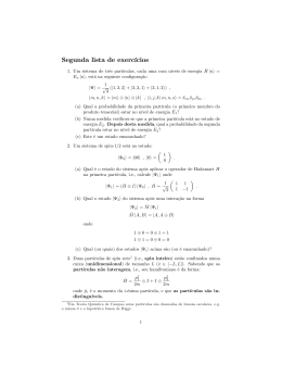 Segunda lista de exerc&iacute;cios
