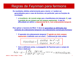 Regras de Feynman para Férmions