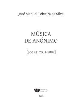 TEIXEIRA DA SILVA-MUSICA ANONIMO_excerto.indd