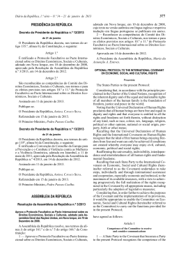 Resolu&ccedil;&atilde;o da Assembleia da Rep&uacute;blica n&ordm; 3/2013
