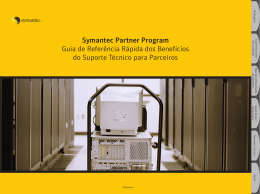 Symantec Partner Program Guia de Referência Rápida dos