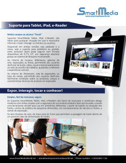 Suporte para Tablet, iPad, e-Reader Expor, interagir