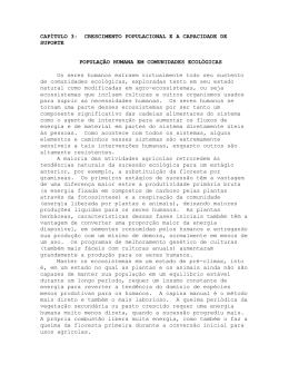 3. Crescimento Populacional E A Capacidade De Suporte