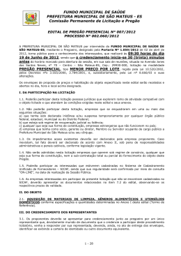 ES Comiss&atilde;o Permanente de Licita&ccedil;&atilde;o e Preg&atilde;o