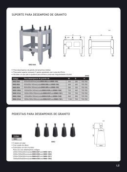SUPORTE PARA DESEMPENO DE GRANITO PEDESTAIS