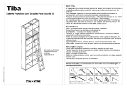 Estante Prateleira com Suporte Para Escada 50