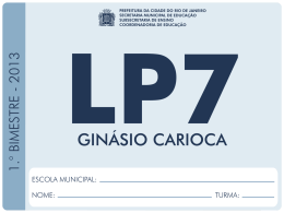 estudo do texto - Prefeitura do Rio de Janeiro