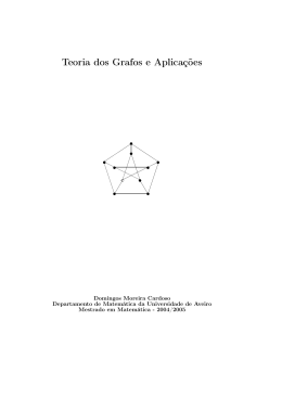 Teoria dos Grafos e Aplica&ccedil;&otilde;es