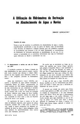 A Utiliza&ccedil;&atilde;o de Hidr&ocirc;melros de Deriva&ccedil;&atilde;o