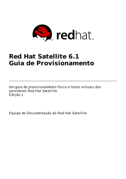 Guia de Provisionamento - Red Hat Customer Portal