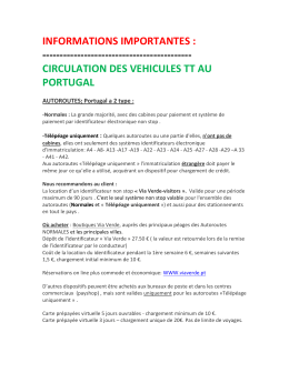 INFORMATIONS IMPORTANTES