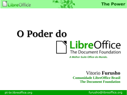 Material da palestra – O Poder do LibreOffice