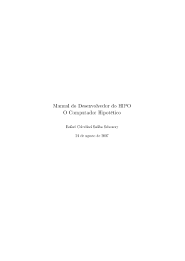 Manual do Desenvolvedor - HIPO