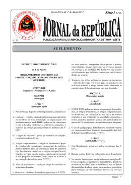 Série I, N.° 26 - Jornal da República