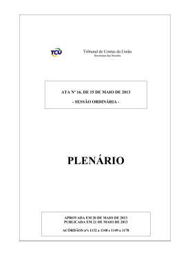 Ata - Tribunal de Contas da Uni&atilde;o