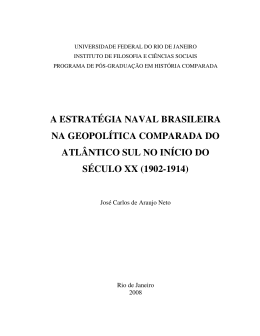 a estrat&eacute;gia naval brasileira na geopol&iacute;tica comparada do atl&acirc;ntico