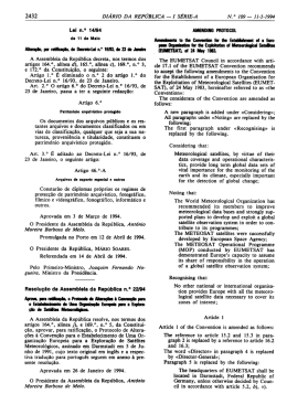 Lei n&ordm; 14/94