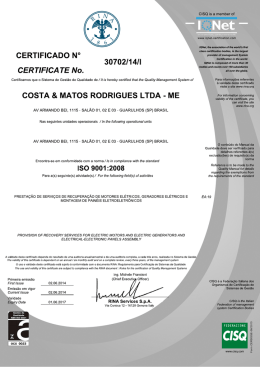 Certificado ISO 9001