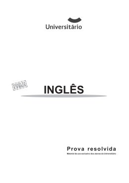 Ingl&ecirc;s - PasseNaUFRGS