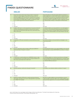 FINDEX QUESTIONNAIRE