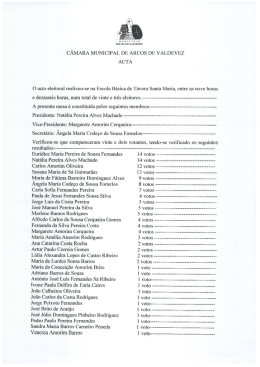 Acta Escola B&aacute;sica de T&aacute;vora Santa Maria