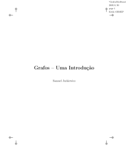Grafos &ndash; Uma Introdu&ccedil;&atilde;o