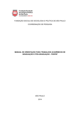 funda&ccedil;&atilde;o escola de sociologia e pol&iacute;tica de s&atilde;o paulo