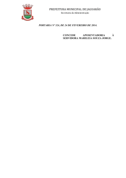 TERMO DE COMPROMISSO - Prefeitura Municipal de Jaguar&atilde;o