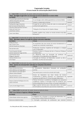 da programa&ccedil;&atilde;o completa