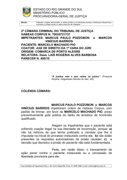 Confira o parecer
