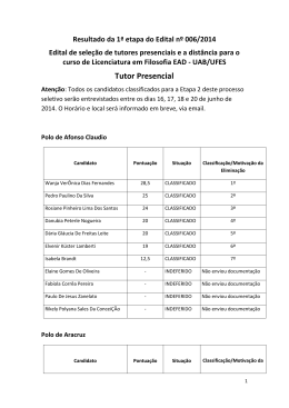 Resultado - Tutor Presencial