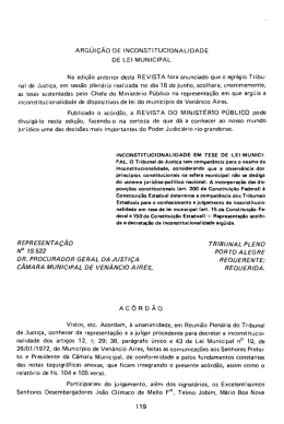 ARG&Uacute;I&Ccedil;&Atilde;O DE INC&Ocirc;NSTlTUCiONALlDADE QE LEl